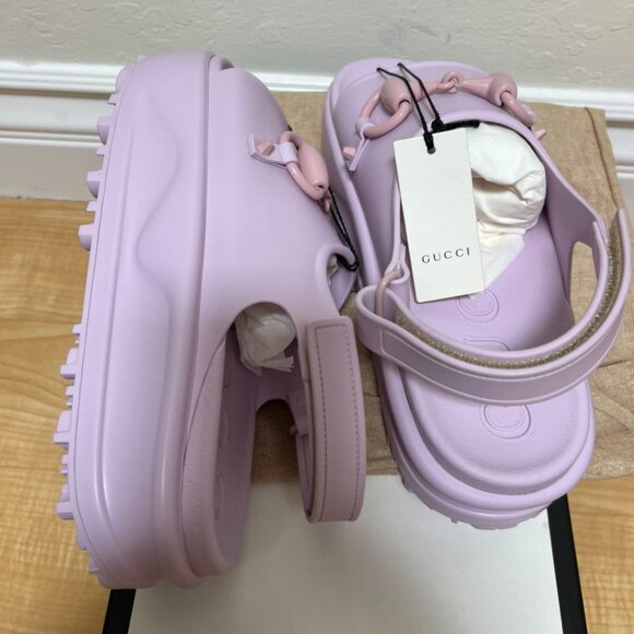 Gucci Interlocking G Platform Sandal Light Pink (Women's) - Picture 2 of 7